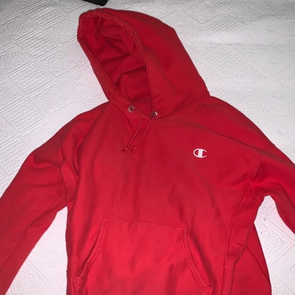 Red Champion Hoodie - Picture 1 of 3
